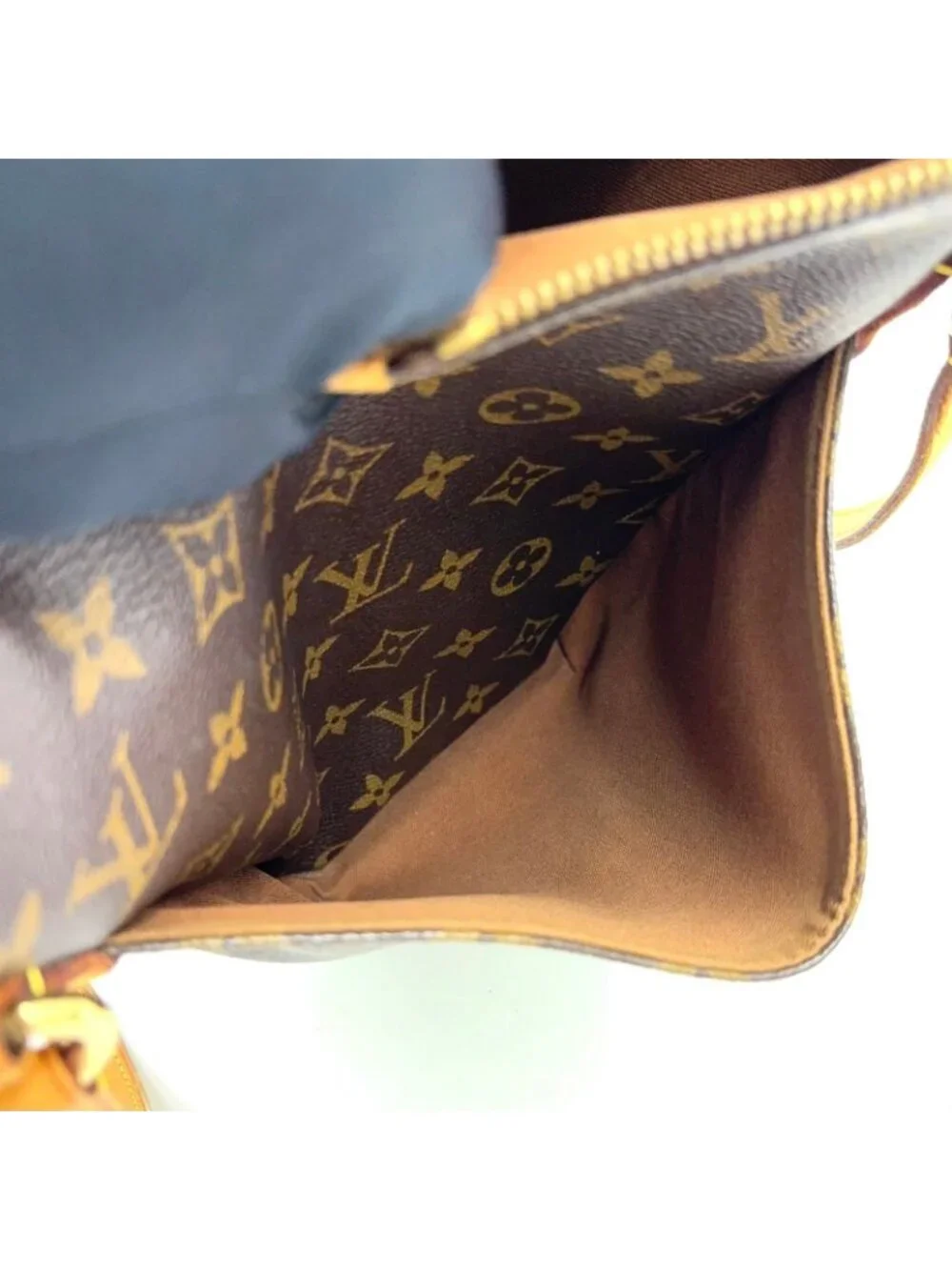 Louis Vuitton Totally PM Monogram Leather Brown Light Tote Gold